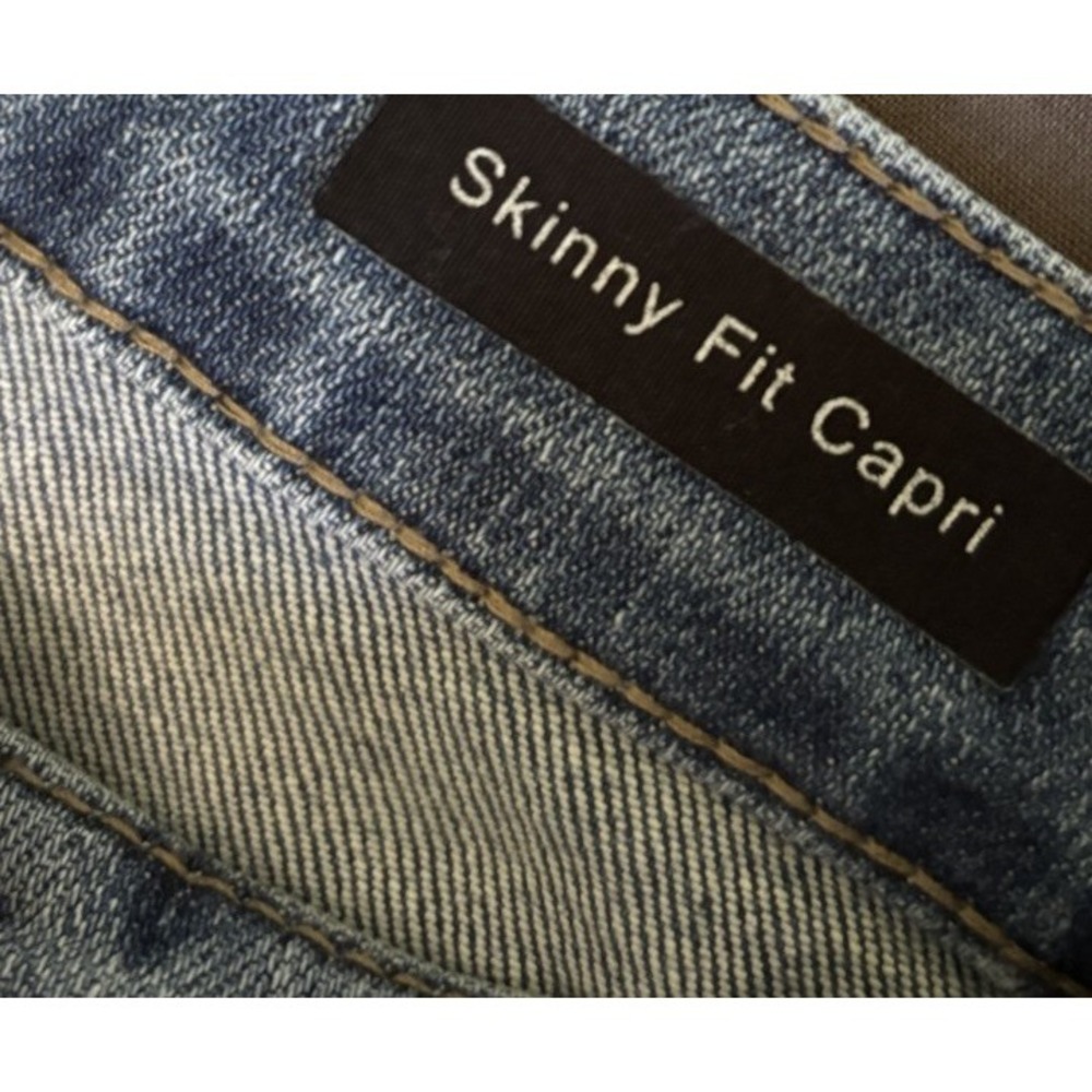 Judy Blue Skinny Fit Capri Blue Jeans Size 5/27 JB78101 - Picture 4 of 7